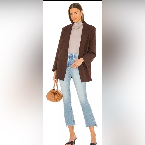 MOTHER Superior The insider Crop Step Fray I Confess Blue Size 26 - Picture 3 of 14